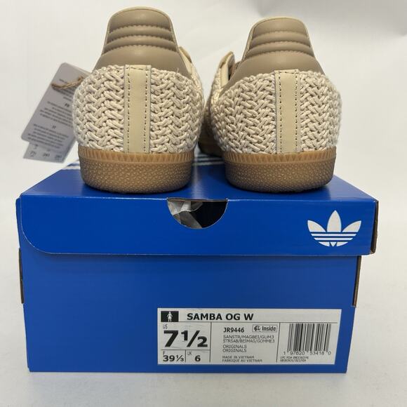 adidas Womens Samba OG Knit Pack - “Sand Strata” JR9446 - Picture 4 of 6